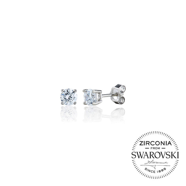 Single Stone Four Claw Stud Earrings (1.00ct)