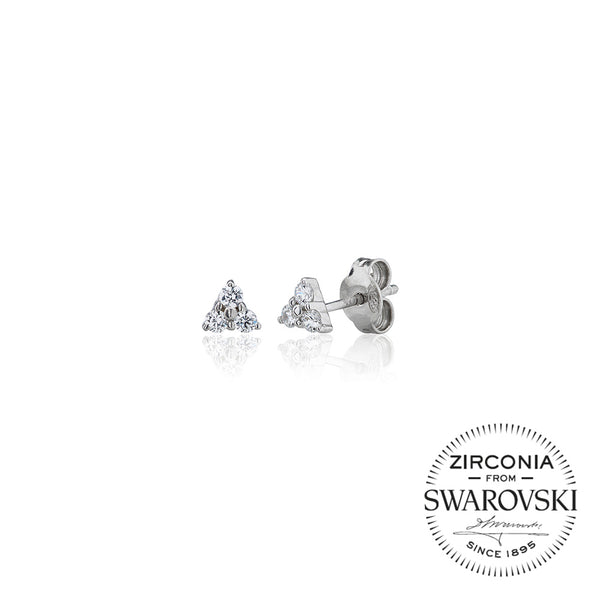 Triangular Trilogy Stud Earrings (0.25ct)