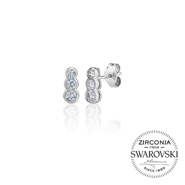 Graduating Rubover Trilogy Stud Earrings (0.50ct)