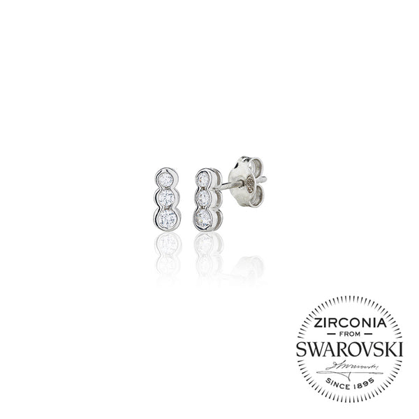 Graduating Rubover Trilogy Stud Earrings (0.25ct)