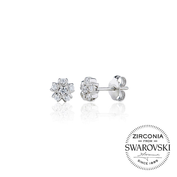Six Stone Cluster Stud Earrings (0.25ct)