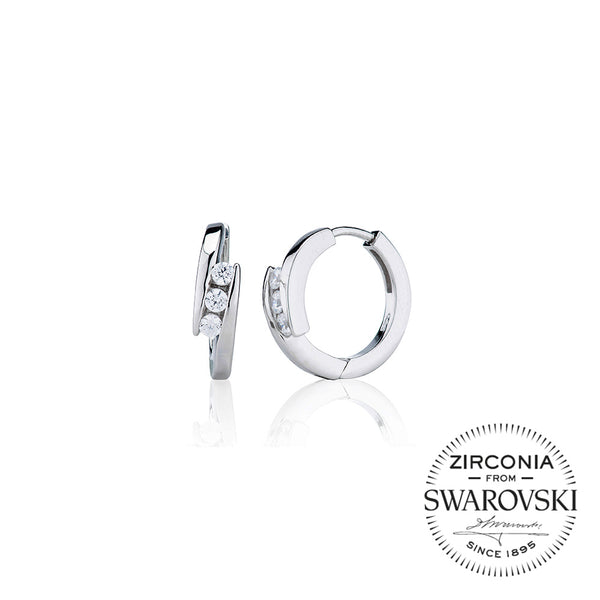 Trilogy Channel Set Huggy Earrings (0.25ct)