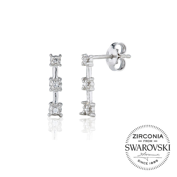 Graduating Trilogy Bar Studs (0.05ct)