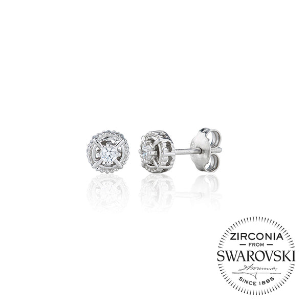 Single Stone Antique Stud Earrings (0.15ct)