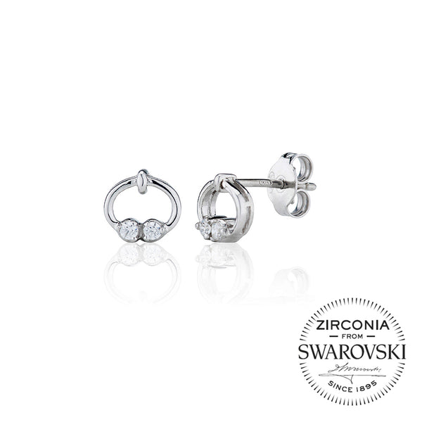 Two Stone Ring Stud Earrings (0.10ct)