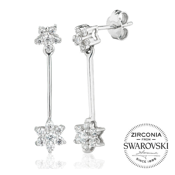 Double Cluster Drop Earrings (0.75ct)