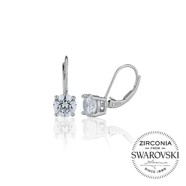 Single Stone Continental Earrings (2.00ct)