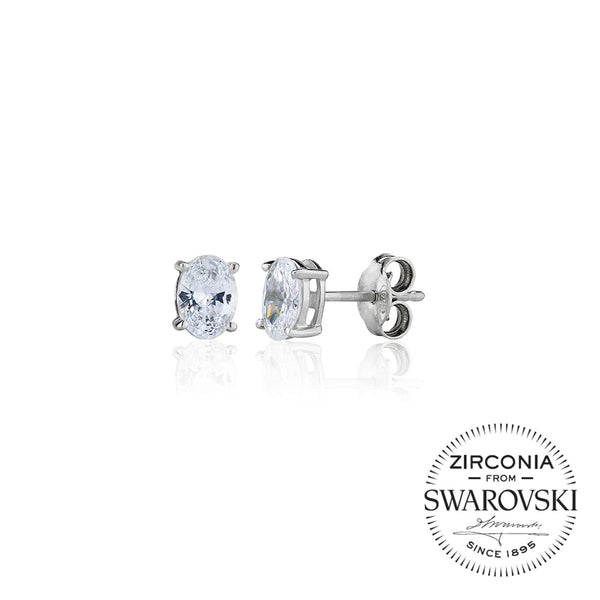 Single Stone Claw Set Oval Stud Earrings (1.50ct)