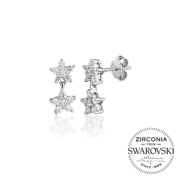 Double Cluster Drop Earrings (1.00ct)