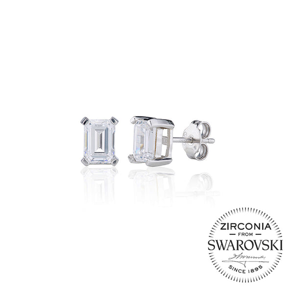 Single Stone Claw Set Emerald Stud Earrings (2.00ct)