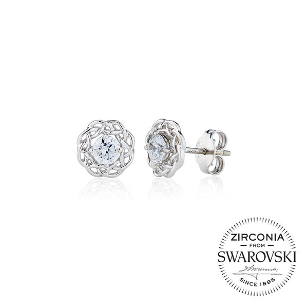Single Stone Nest Oval Stud Earrings (0.66ct)