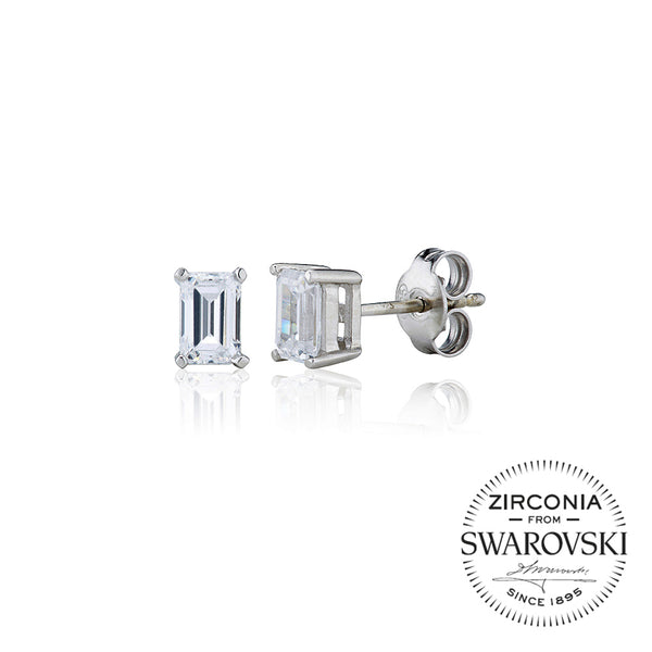Single Stone Claw Set Emerald Stud Earrings (1.00ct)