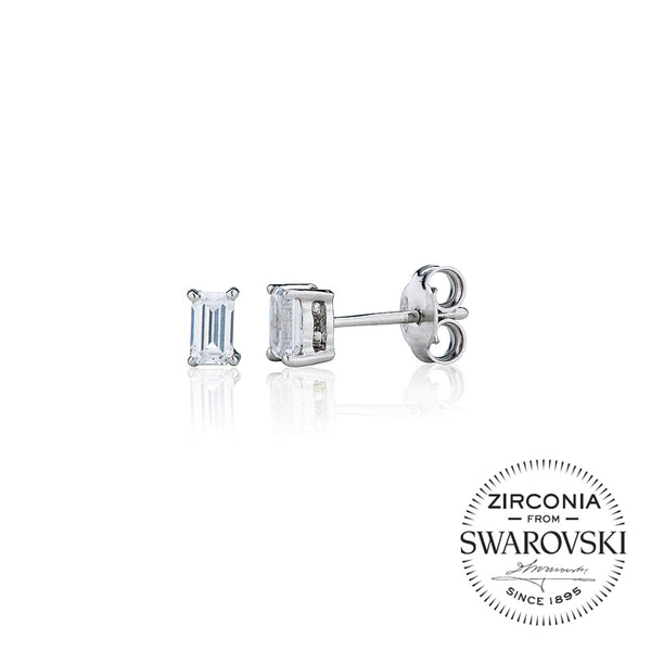 Single Stone Claw Set Emerald Stud Earrings (0.50ct)