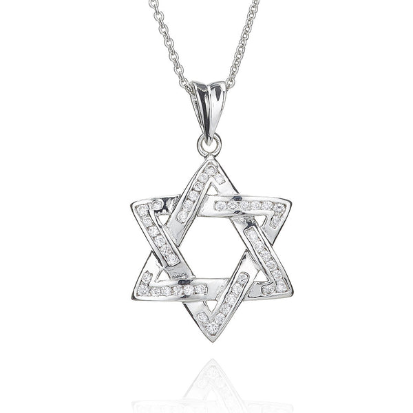 Silver Star Of David Pendant