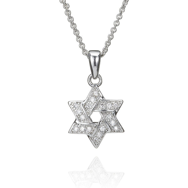 Silver Star Of David Pendant