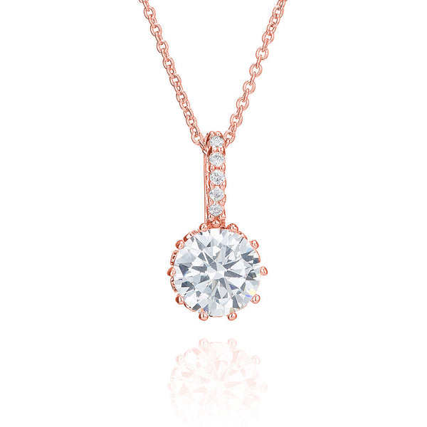 Rose Solitaire Pendant