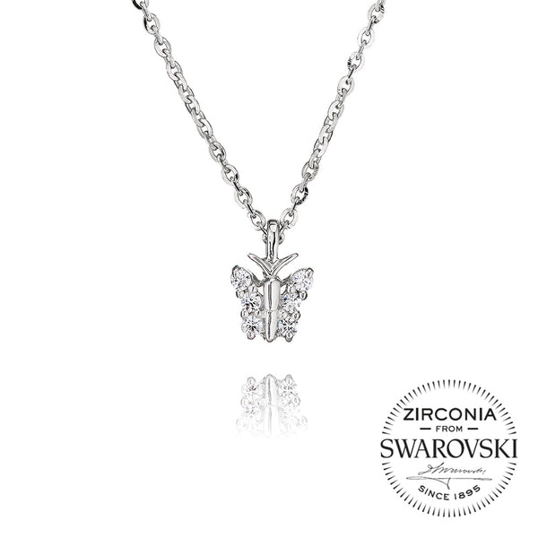 Butterfly Pendant Necklace (0.15ct)