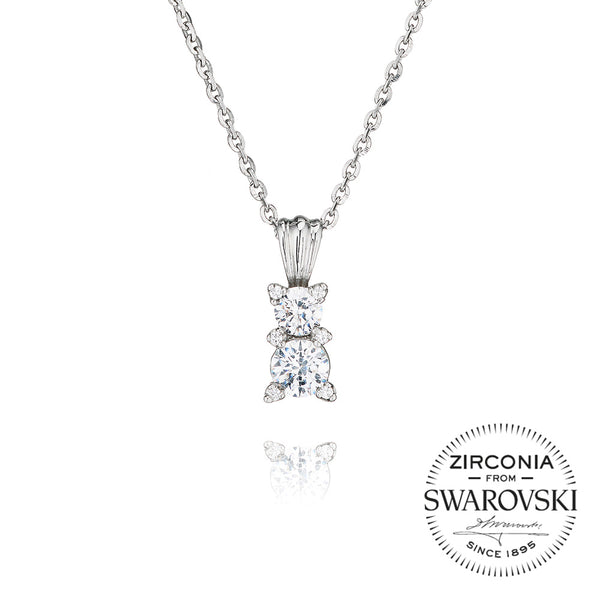 Two Stone Pendant Necklace (0.75ct)