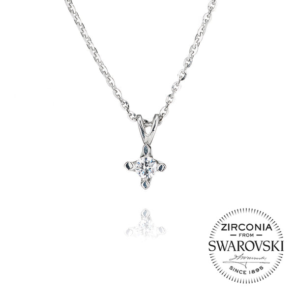 Large Clawed Single-Stone Pendant Necklace (0.20ct)