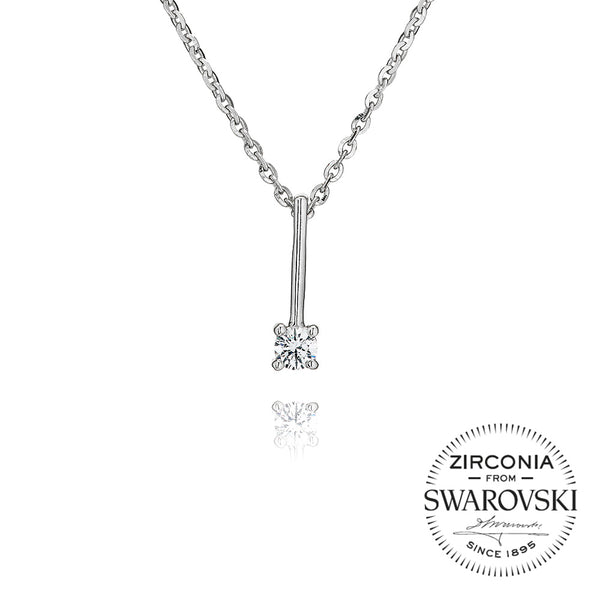 Claw Set Single Stone Pendant Necklace (0.20ct)