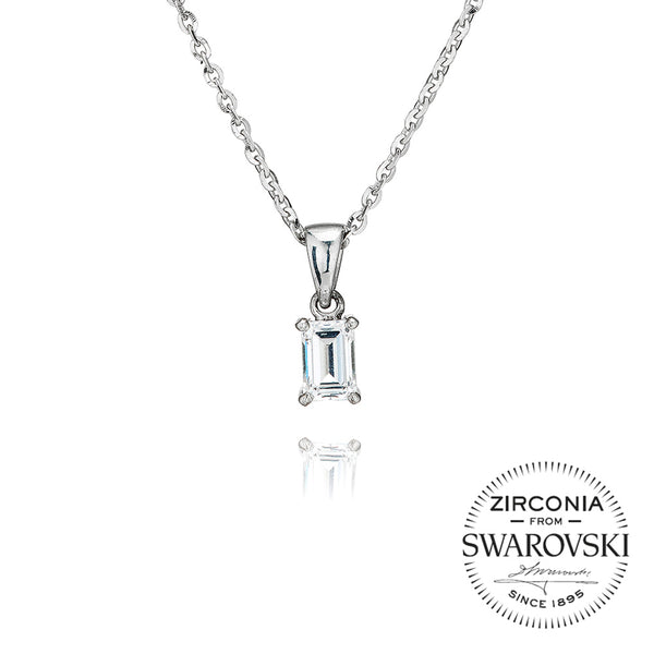 Single Stone Claw Set Emerald Pendant Necklace (0.50ct)