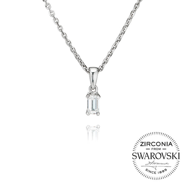 Single Stone Claw Set Emerald Pendant Necklace (0.25ct)
