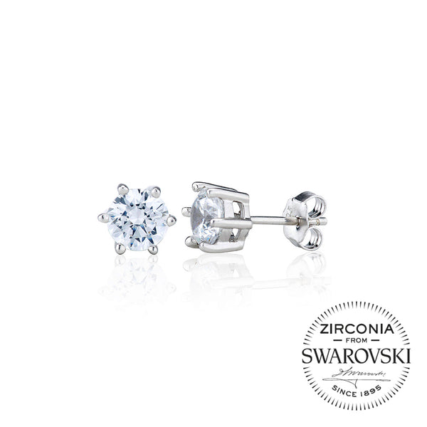 Single Stone, Six Claw Stud Earrings(2.00ct)