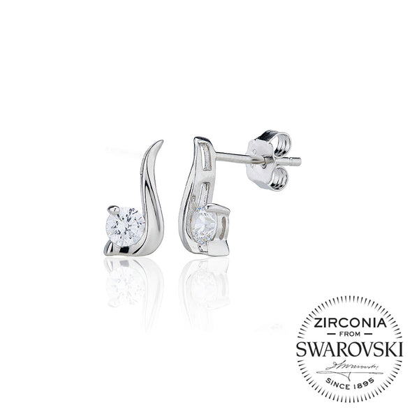Single Stone Twirl Stud Earrings (0.60ct)