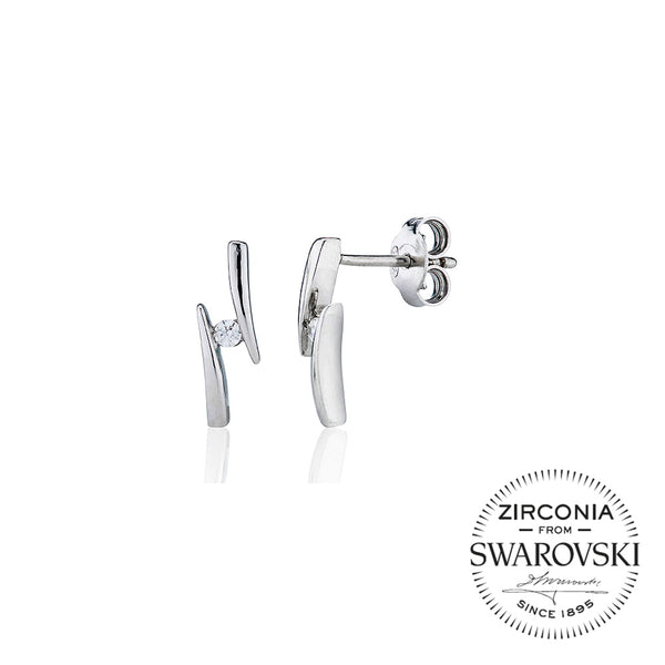 Single Stone Channel Set Stud Earrings (0.10ct)