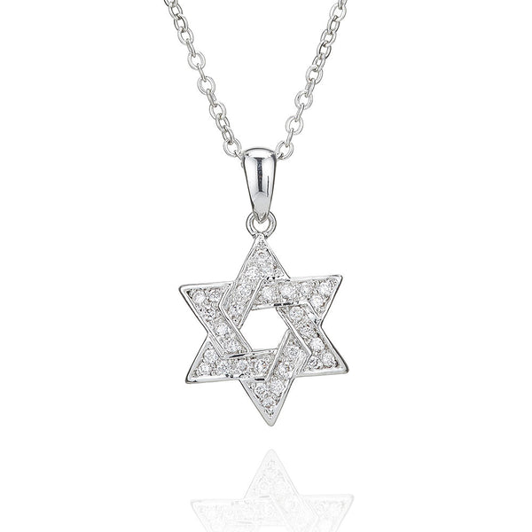 Silver Star Of David Pendant