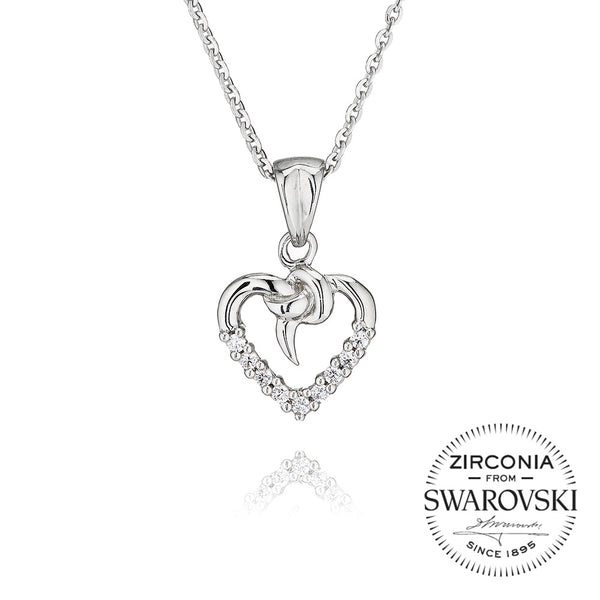 Fancy Heart Pendant Necklace (0.15ct)