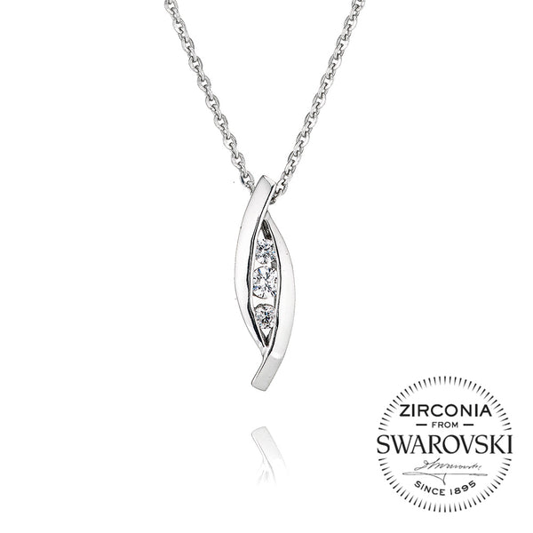 Trilogy Pendant Necklace with Channel Setting (0.25ct)